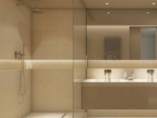 St Tropetz Bathroom, Principioattivo Architecture Group Srl Principioattivo Architecture Group Srl Baños modernos