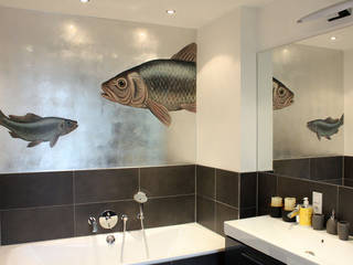 Badezimmer versilberung, Atelier Wandlungen GbR Atelier Wandlungen GbR Modern Banyo