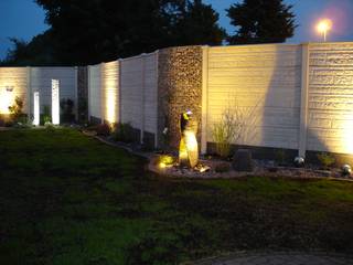 Deluxe-Betonzäune mit Gestaltungselementen, Morganland Morganland Modern garden Fencing & walls