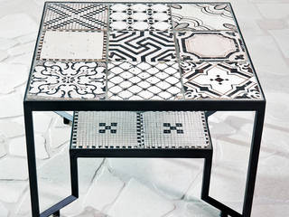 Spider Tiles Table, Francesco Della Femina Francesco Della Femina 地中海風 庭