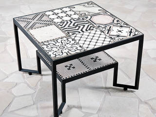 Spider Tiles Table, Francesco Della Femina Francesco Della Femina Mediterraner Garten