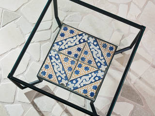 Spider Tiles & Glass Table, Francesco Della Femina Francesco Della Femina Mediterraner Garten