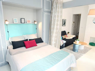 Appartement Paris 11ème, Sandra Dages Sandra Dages Salas de estilo ecléctico