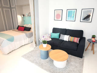 Appartement Paris 11ème, Sandra Dages Sandra Dages Гостиные в эклектичном стиле