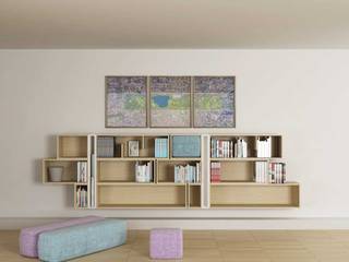 ex.mark, LI-VING design ideas LI-VING design ideas Modern living room Shelves