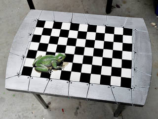 Table grenouille, ATELIER D'éco SOLIDAIRE ATELIER D'éco SOLIDAIRE SalonCanapés & tables basses