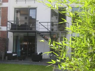 Gartenumgestaltung mit Treppenbau Privathaus Düsseldorf, Projekt:EINRICHTUNG Projekt:EINRICHTUNG Ruangan