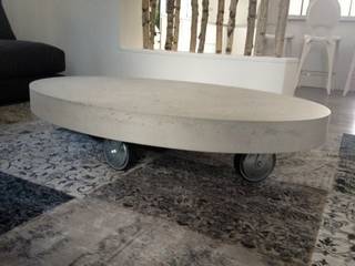 Oval concrete Tables, Concrete LCDA Concrete LCDA Modern Kitchen