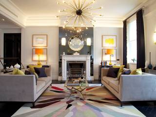 A stylish townhouse brings an eclectic edge to modern style, SB design Studio SB design Studio Living room