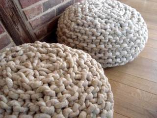 "Boppel" Strickpouf, jeannis.art jeannis.art ห้องนั่งเล่น