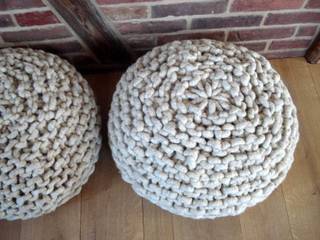 "Boppel" Strickpouf, jeannis.art jeannis.art Soggiorno