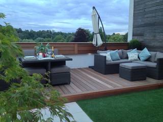 Roof terrace 3, Paul Newman Landscapes Paul Newman Landscapes Modern style balcony, porch & terrace Accessories & decoration