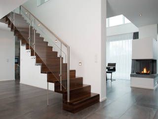 Falzwerktreppe Linea, Zimmerei Ganter GmbH Zimmerei Ganter GmbH Stairs