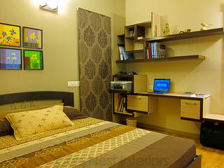 Jha Residence, Cozy Nest Interiors Cozy Nest Interiors Modern Bedroom