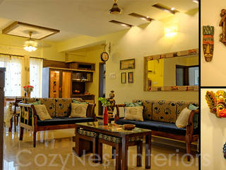 Chellappa Residence., Cozy Nest Interiors Cozy Nest Interiors Living room