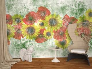 A' LA CARTE collection wallpaper on demand, B+P architetti B+P architetti Living room