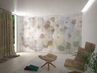 A' LA CARTE collection wallpaper on demand, B+P architetti B+P architetti Industriale Wohnzimmer