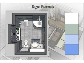 Proposta di arredo camera matrimoniale e bagno padronale, Studio di Progettazione e Interior Design Cinzia Simonini Studio di Progettazione e Interior Design Cinzia Simonini