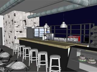 PROYECTO CAFETERIA EN CAMPOHERMOSO, INTA3D ARQUITECTURA S.L.P. INTA3D ARQUITECTURA S.L.P. Commercial spaces