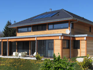 Une maison spacieuse et lumineuse en Savoie, Tangentes Architectes Tangentes Architectes Maisons