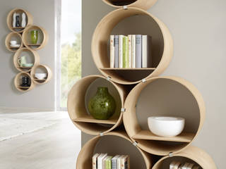 Flexi Tube Nature, Kißkalt Designs Kißkalt Designs Eclectic style study/office Cupboards & shelving
