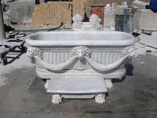 Stone bath tub Anzalna Trading Company Country style bathroom Bathtubs & showers