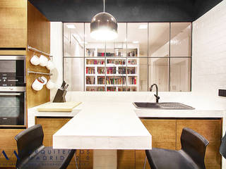 Reforma integral de piso en Madrid con estilo Vintage, Arquitectos Madrid 2.0 Arquitectos Madrid 2.0 Modern kitchen