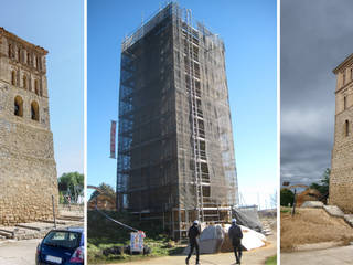 Rehabilitación de torre mudejar del siglo XVI, ADDEC arquitectos ADDEC arquitectos الغرف