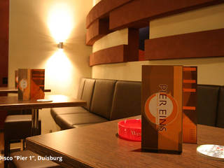 Innenarchitektur Disco "Club Pier 1" - Duisburg, GID / GOLDMANN-INTERIOR-DESIGN: modern von GID / GOLDMANN-INTERIOR-DESIGN,Modern