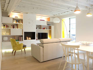 A SAINT GERMAIN DES PRES, EC Architecture Intérieure EC Architecture Intérieure Modern living room