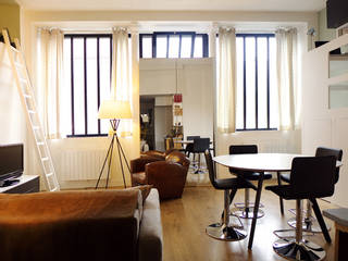 UN LOFT A PARIS, EC Architecture Intérieure EC Architecture Intérieure Living room
