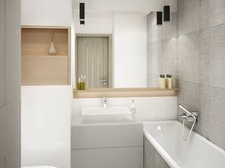 Mieszkanie łapy, Anna Wrona Anna Wrona Salle de bain moderne
