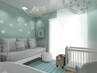 Dormitorio principal, dormitorio secundario y dormitorio infantil, CARMAN INTERIORISMO CARMAN INTERIORISMO Quarto infantil mediterrâneo