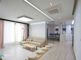 가족을 위한 단독주택, 디자인투플라이 디자인투플라이 Modern living room