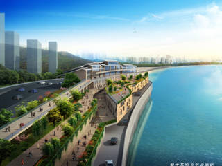 Nanbin Lu Ertang Cultural Plaza, Banan District Chongqing (China), VMCF ATELIER VMCF ATELIER Gewerbeflächen