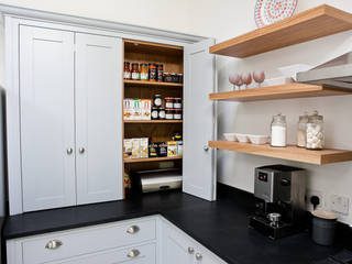 Blue & Grey shaker kitchen homify 現代廚房設計點子、靈感&圖片