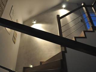 Brick in the wall ..... stairs to heaven;), Perfect Home Perfect Home Modern corridor, hallway & stairs