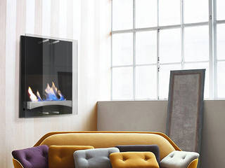 Chimeneas Bioetanol de Pared, Shio Concept Shio Concept Modern living room Fireplaces & accessories