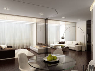 Квартира для холостяка, ММ-design ММ-design Livings de estilo minimalista