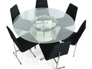 Merrow Assosiates Dining Table and Chairs c1970, thefurniturerooms thefurniturerooms モダンデザインの ダイニング