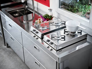 ALPES - LIBERI IN CUCINA, ALPES INOX ALPES INOX Cocinas: Ideas, imágenes y decoración