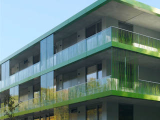 Studentisches Wohnen Wildau auf dem Campus der TH Wildau 2012, Sehw Architektur Sehw Architektur ห้องนั่งเล่น