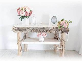 Décoration en Bois Flotté avec les Fleurs, Natydeco Natydeco منازل