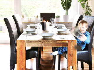 dining table, edictum - UNIKAT MOBILIAR edictum - UNIKAT MOBILIAR Phòng ăn phong cách đồng quê
