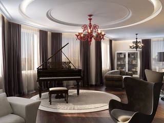 Изысканная неоклассика, ММ-design ММ-design Classic style living room