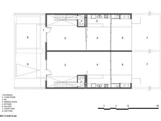 CASAS ADOSADAS, Estudio A+3 Estudio A+3 Modern houses