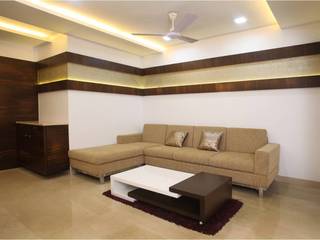 Urban Apartment in Bandra, Squaare Interior Squaare Interior غرفة المعيشة