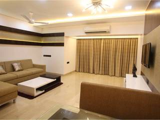 Urban Apartment in Bandra, Squaare Interior Squaare Interior غرفة المعيشة