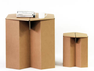 Tische aus Pappe! , Stange Design Stange Design مكتب عمل أو دراسة