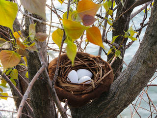 Nest for Easter eggs. Step by step, Judith Byberg Judith Byberg Rustikale Häuser